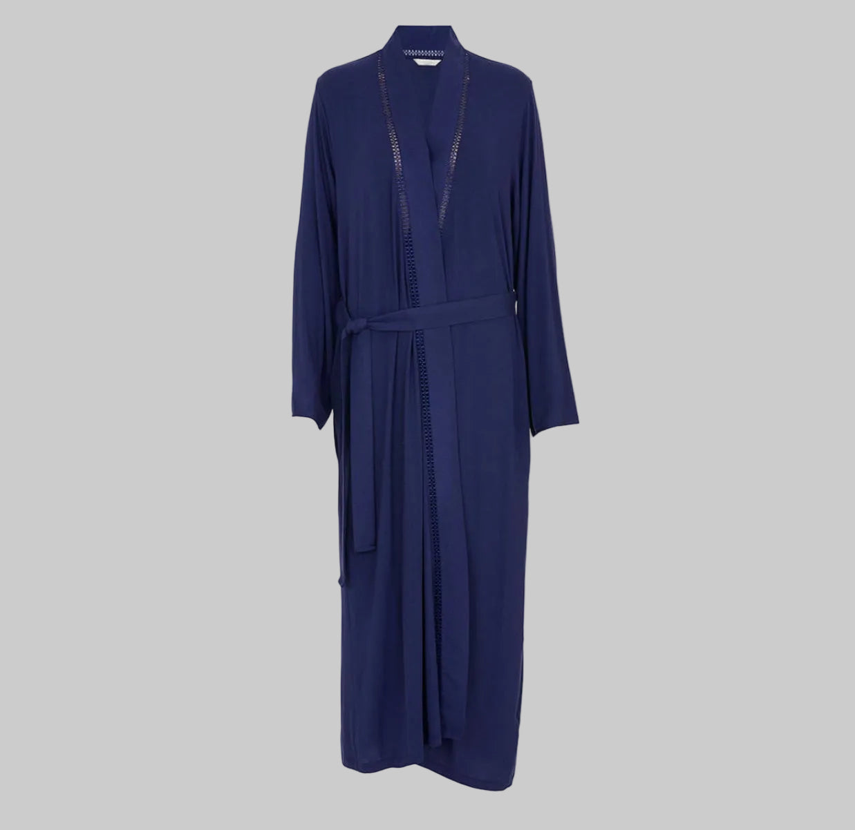 Cyberjammies - Caroline Navy Jersey Robe Navy