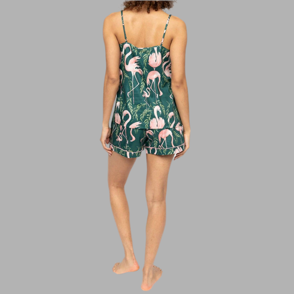 Cyberjammies - Emerald Flamingo Shorty Set - Multi